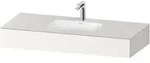 Duravit Collection One Einbauwaschtisch mit Konsole, 1200x550x170 mm - wei&szlig;