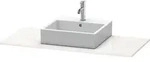 Duravit Xsquare Konsole mit einem Ausschnitt XS060D, 800 x 550mm - taupe supermatt