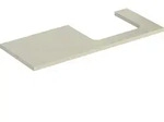 Geberit One Waschtischplatte Ausschnitt rechts, f&uuml;r Aufsatzwaschtisch, 120cm - sand