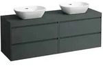 LAUFEN Lani Waschtischplatte mit Unterschrank 1570mm, mit Ausschnitt links und rechts