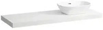 LAUFEN Lani Waschtischplatte 1370mm, mit Ausschnitt - wei&szlig; matt