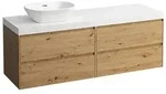 LAUFEN Lani Waschtischplatte mit Unterschrank 1570mm, mit Ausschnitt links -