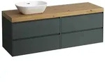 LAUFEN Lani Waschtischplatte mit Unterschrank 1570mm, mit Ausschnitt links -