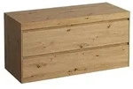 LAUFEN Lani Waschtischplatte mit Unterschrank 1185mm, ohne Ausschnitt - wildeiche