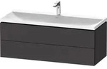 Duravit L-Cube c-shaped Badm&ouml;bel-Set 1200mm graphit supermatt - graphit...