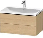 Duravit L-Cube c-shaped Badm&ouml;bel-Set 800mm Eiche Natur - Eiche Natur