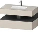 Duravit Collection One Einbauwaschtisch mit Unterbau 1000mm - Taupe