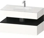 Duravit Collection One Einbauwaschtisch mit Unterbau 1000mm - Wei&szlig; Hochglanz Dekor