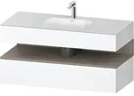 Duravit Collection One Einbauwaschtisch mit Unterbau 1200mm - Wei&szlig; Matt Dekor