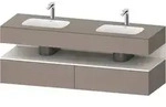 Duravit Collection One Einbauwaschtisch mit Unterbau 1600mm - Basalt Matt Dekor