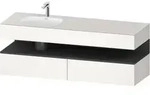 Duravit Collection One Einbauwaschtisch mit Unterbau 1600mm - wei&szlig; supermatt
