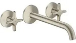 Axor One 3-Loch Waschtischarmatur Unterputz mit Auslauf 220 mm und Kreuzgriffen -