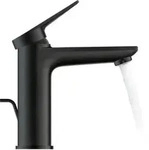 Duravit Wave Einhebel-Waschtischmischer M mit Zugstangen-Ablaufgarnitur - schwarz