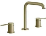 Gessi 316 Flessa 3-Loch-Waschtischarmatur 162mm hoch - messing geb&uuml;rstet