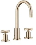 Dornbracht Tara. Waschtisch-Dreilochbatterie Ausladung 135mm - champagne...