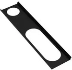 HEWI Ablage 470mm, Loch links, pulverbeschichtet schwarz tiefmatt - schwarz matt