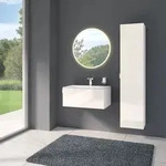 KEUCO Edition 11 Art Hochschrank wei&szlig; / Glas wei&szlig; - wei&szlig; / Glas wei&szlig;
