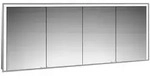 emco prime 3 Einbau-Lichtspiegelschrank 1800mm - Aluminium/wei&szlig;