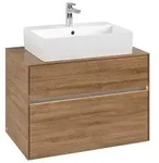 Villeroy & Boch Collaro Waschtischunterschrank 800 x 500 x 548mm, mit LED...