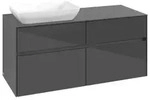 Villeroy & Boch Collaro Waschtischunterschrank 1200 x 500 x 548mm - Glossy Grey
