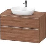 Duravit D-Neo Konsolenwaschtischunterbau mit M&ouml;belgriff Edelstahl geb&uuml;rstet -