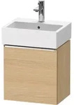 Duravit D-Neo Waschtischunterbau wandh&auml;ngend mit M&ouml;belgriff chrom - Eiche...