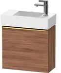 Duravit D-Neo Waschtischunterbau wandh&auml;ngend mit M&ouml;belgriff Gold poliert -...