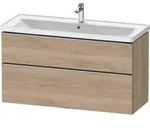 Duravit D-Neo Waschtischunterbau wandh&auml;ngend mit M&ouml;belgriff Edelstahl...