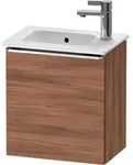 Duravit D-Neo Waschtischunterbau wandh&auml;ngend mit M&ouml;belgriff chrom - Nussbaum...