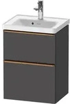 Duravit D-Neo Waschtischunterbau wandh&auml;ngend mit M&ouml;belgriff Bronze geb&uuml;rstet...