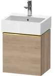 Duravit D-Neo Waschtischunterbau wandh&auml;ngend mit M&ouml;belgriff Gold poliert -...