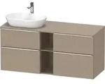 Duravit D-Neo Konsolenwaschtischunterbau mit M&ouml;belgriff chrom - Leinen