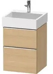 Duravit D-Neo Waschtischunterbau wandh&auml;ngend mit M&ouml;belgriff chrom - Eiche...