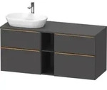 Duravit D-Neo Konsolenwaschtischunterbau mit M&ouml;belgriff Bronze geb&uuml;rstet -...