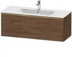Duravit D-Neo Waschtischunterbau wandh&auml;ngend mit M&ouml;belgriff Gold poliert -...