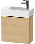 Duravit D-Neo Waschtischunterbau wandh&auml;ngend mit M&ouml;belgriff Gold poliert -...