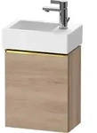 Duravit D-Neo Waschtischunterbau wandh&auml;ngend mit M&ouml;belgriff Gold poliert -...
