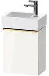 Duravit D-Neo Waschtischunterbau wandh&auml;ngend mit M&ouml;belgriff Gold poliert -...