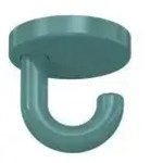 HEWI Serie 477/801 Haken - aquablau