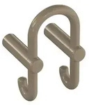 HEWI Serie 801 Garderobendoppelhaken - sand