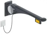 HEWI Serie 802 LifeSystem St&uuml;tzklappgriff Premium, signalwei&szlig; gl&auml;nzend /