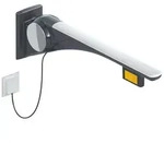 HEWI Serie 802 LifeSystem St&uuml;tzklappgriff Basic, anthrazit gl&auml;nzend / anthrazit