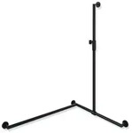 HEWI System 900 Duschhandlauf mit verschiebbarer Brausehalterstange, 1250/765/965mm -