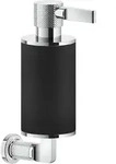 Gessi Inciso Seifenspender Wandmodell, Glas dunkel - chrom