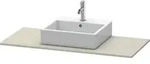 Duravit Xsquare Konsole mit einem Ausschnitt XS060D, 800 x 550mm - Taupe seidenmatt