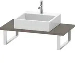 Duravit L-Cube Konsole 800mm - Basalt Matt Dekor