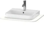 Duravit Happy D.2 Plus Konsolenplatte mit einem Ausschnitt, 650 x 480mm - wei&szlig;
