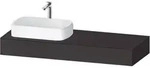 Duravit Collection One Konsole 1400x550x170 mm, f&uuml;r Becken links - graphit