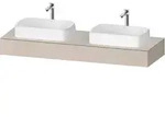 Duravit Collection One Konsole 1600x550x170 mm, f&uuml;r 2 Becken - taupe supermatt