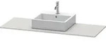 Duravit Xsquare Konsole mit einem Ausschnitt XS060G, 1400 x 550mm - Nordic wei&szlig;